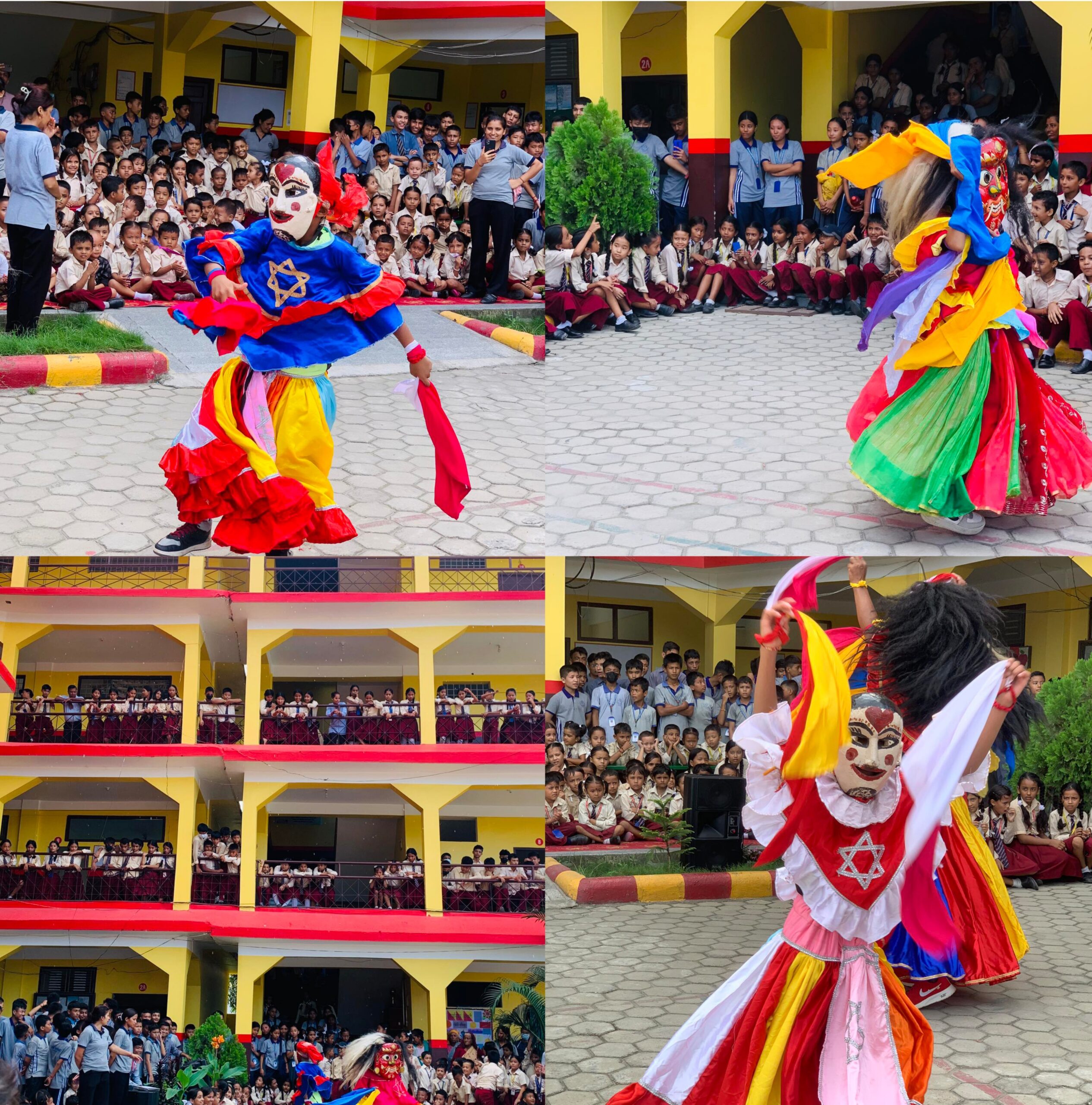 द पायनियर स्कुलद्वारा विद्यालयमा गाइजात्रा र लाखे नाच प्रदर्शन