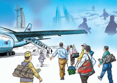 साउन महिनाको तुलनामा भदौ महिनामा वैदेशिक रोजगारीमा जानेको सङ्ख्या घट्यो