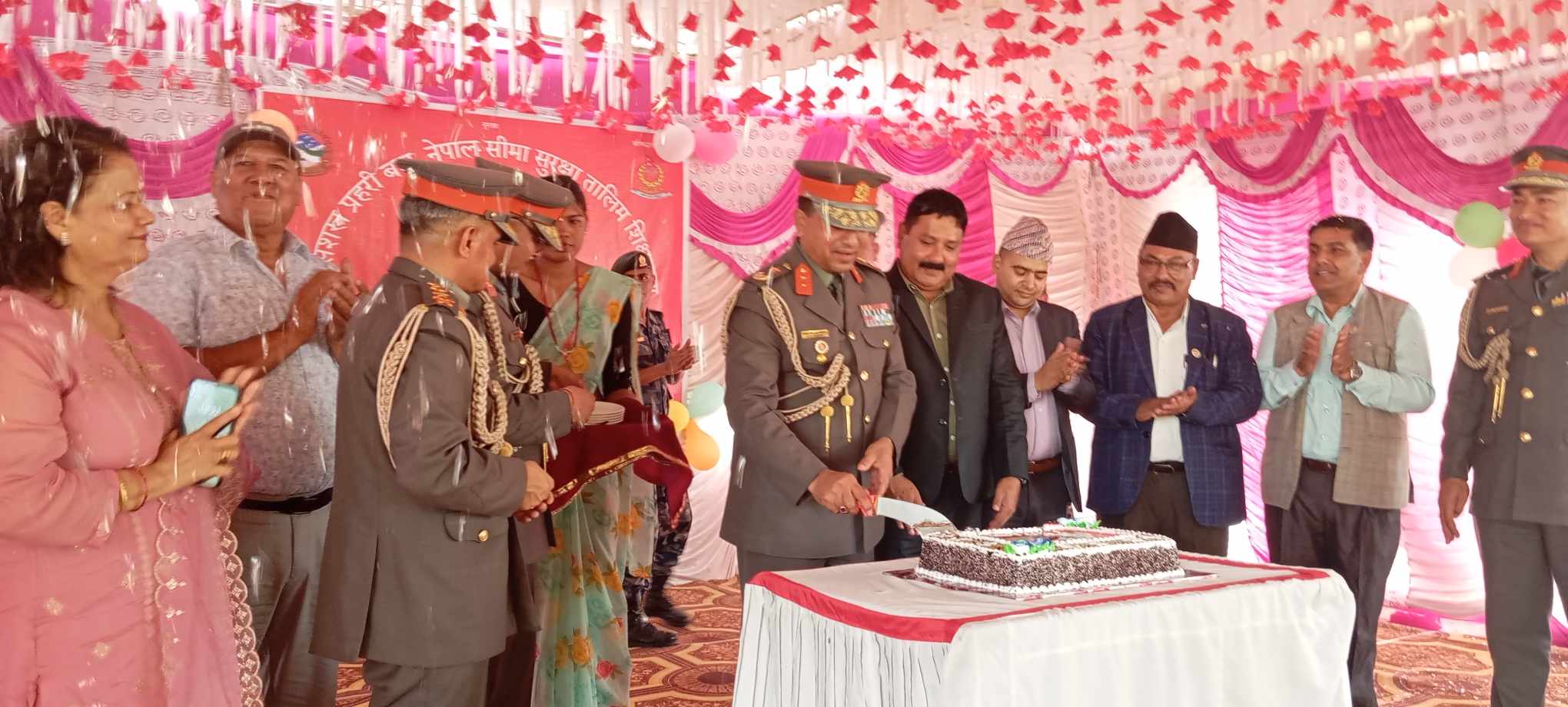 सशस्त्र प्रहरी बल नेपाल सीमा सुरक्षा तालिम शिक्षालय बर्दघाटले २३औ स्थापना दिवस मनायो